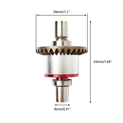 Metal Differential Replacement Spare Parts Accessories Compatible with WLtoys 1/12 Scale 124016 124017 124018 124019 RC Car Upgrade Parts - color: 1pcs Differential