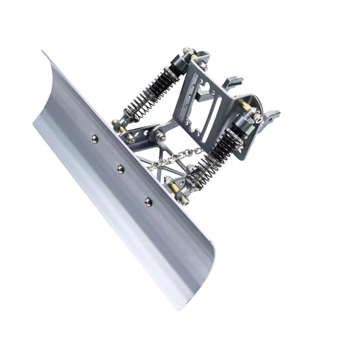 Colaxi 1/18 RC Metal Snow Plow Aluminum Alloy Front Snow Shovels Snowplow for TRX4M RC Car Trucks Accessories, Gray - color: Fit 1/18 Rc Gray