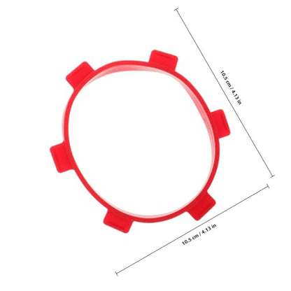 Mikikit Rc Tire Band Tool and Mounting Clamp for Rc Cars and Trucks Red Rubber Glue Bands Replacement Compatible with Short Truck and Camper Tires Essential Wheel Adhesive Accessory