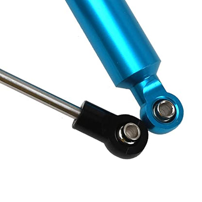 4Pcs RC Car Shocks Shock Absorber Internal Spring Shocks Damper Upgrade Parts Compatible with Axial SCX10 Traxxas TRX4 Redcat Tamiya 1/10 RC Crawler (Hole Distance:90mm, Blue) - color: Blue, size: Hole Distance:90mm