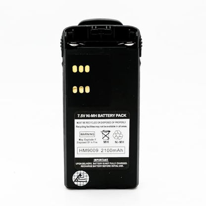 ExpertPower® 7.2V 2100mAh NiMH Battery for Motorola HNN9008, HNN9009, HNN9008AR | Compatible with HT750, HT1250, GP328, MTX850, PRO5150, PR860, and More | High-Capacity Radio Battery - size: HNN-9009