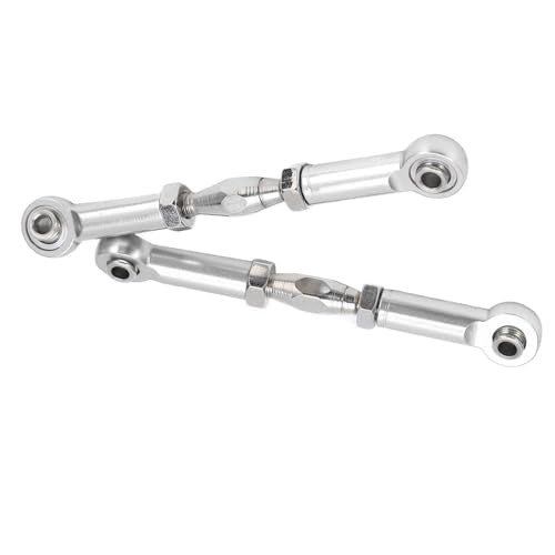 Front Sway Bar Kit with 2.7 inch Aluminum Alloy Arms High Tensile Strength Front Anti Roll Bar Suspension Stabilizer for 1 7 Remote Control Cars Lightweight Sturdy RC (Silver) - color: Silver