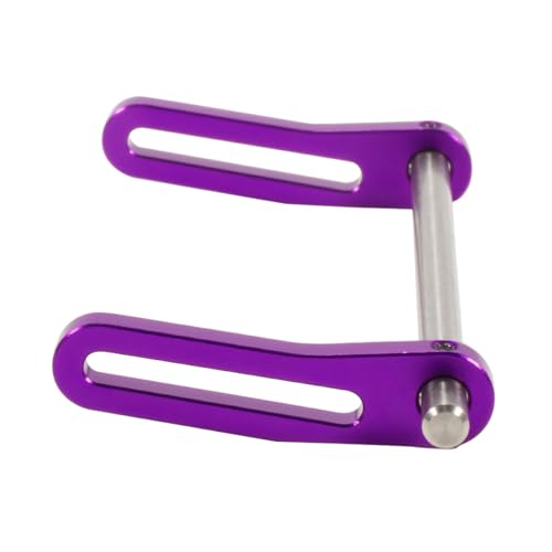 Aluminum Adjustable Front and Rear Modular Bumper Mount Set for 1/10 RC Crawler Chassis LCG Rigs Comp Builds TRX4 SCX10 Gspeed Power Wagon Cliffhanger Body (Purple) - color: Purple