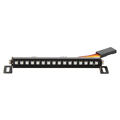 MEUS RACING TRX4M Roof Light Bar with 16 Beads 8 Light Modes for TRX4M Defender Bronco K10 F150 1/18 RC Crawler Upgrade Parts(Roof Light) - style: Roof Light