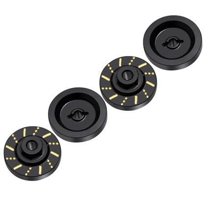 RCHUBAM 4Pcs Weights Wheel Hex Adapter for FMS FCX24 1/24 RC Crawler | 1/24 RC Metal Wheel Hub Extended,RC Upgrade Part
