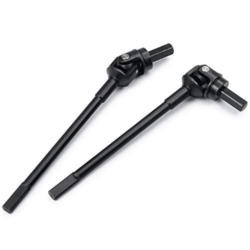 2PCS Hardened Steel Front Drive Shaft CVD Dogbone Front Driveshaft CVD Set Compatible with Capra 1.9 UTB AXI03004 1/10 RC Crawler Car Upgrade Parts Accessories