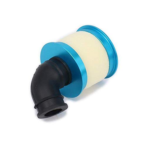 ShareGoo RC Aluminum Capped Air Filter Element Sponge 04104 Upgrade Parts Compatible with 1/10 HSP Traxxas Himoto Redcat RC Nitro Truck Buggy (Blue)