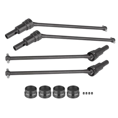Heavy-Duty Steel CVD Driveshaft Set, Front & Rear Drive Shaft Replacement, Fits for JLB Racing Cheetah RC Monster Truck 11101/21101 J3, EA1061 Upgrade Part (4-Pack)