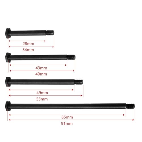 RC Car Suspension Arm Pin Accessory, 45 Steel Front Rear Suspension Arm Pin, for TRAXXAS 1/5 6S 8S 1/6 XRT