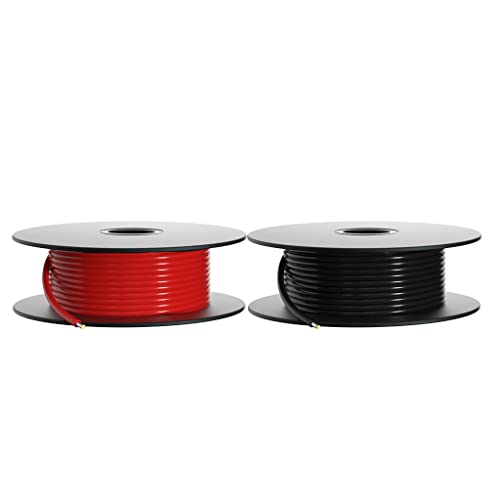 BNTECHGO 18 Gauge PVC 1007 Solid Electric Wire Red and Black Each 100 ft 18 AWG 1007 Hook Up Tinned Copper Wire - color: Red and Black, size: 18 Gauge 100ft