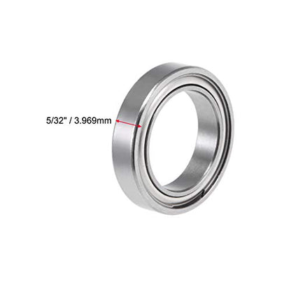 uxcell R1212ZZ Deep Groove Ball Bearing 1/2-inchx3/4-inchx5/32-inch Shielded Z2 Lever Bearings 10pcs - size: 1/2"x3/4"x5/32"