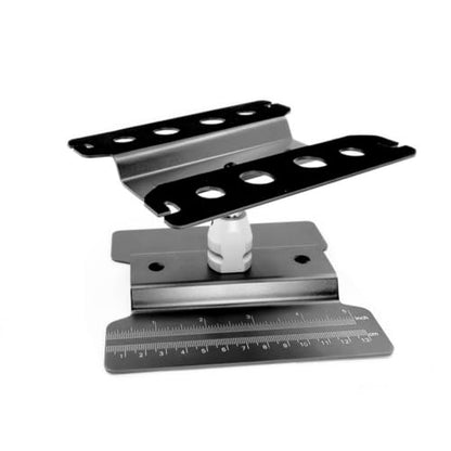 1:10 1:8 RC Car Repair Stand with Ruler Adjustable RC Car Repair Stand Rotating Workstation for Workbench, Black, 135mm Height - color: Black