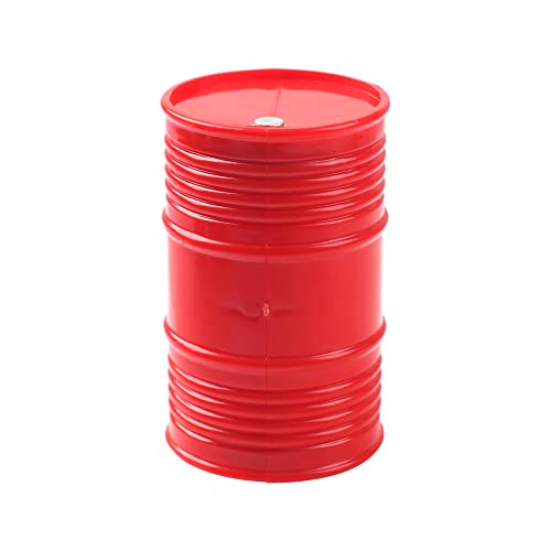 1/10 RC Decorations Accessories Plastic Oil Drum Fuel Tank Container Compatible with Traxxas TRX-4 Tamiya CC01 Axial SCX10 D90 Redcat HSP 90046 D110 1/10 RC Crawler Truck