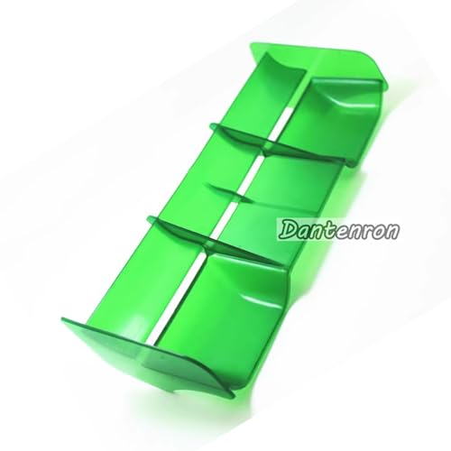 1/8 RC Car Force Rear Spoiler High Down Force Body Wing Tail Compatible with 1:8 Scale RC Off Road Short Course Truck Buggy Racing Car (Green) - color: Green