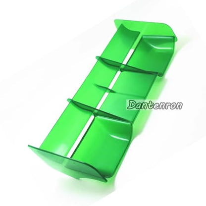 1/8 RC Car Force Rear Spoiler High Down Force Body Wing Tail Compatible with 1:8 Scale RC Off Road Short Course Truck Buggy Racing Car (Green) - color: Green