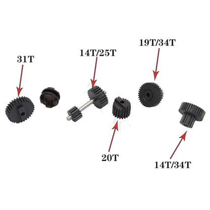 RC Crawlers Components For WPL B14 B16 B1 B24 B36 C14 C24 C34 C44 2 Speed Transmission Accessories Replacement Metal Gearbox Gear Upgrade Spare RC Car Part