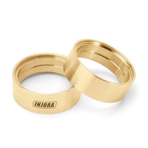 INJORA 27g/pcs 1.3" Brass Inner Beadlock Rings for 1.3" Wheels