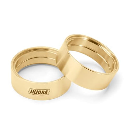 INJORA 27g/pcs 1.3" Brass Inner Beadlock Rings for 1.3" Wheels