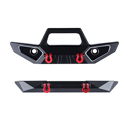 Aluminum Front&Rear Bumper for AXIAL SCX24 Jeep JLU AXI00002 1/24 RC Crawler Car Upgrade