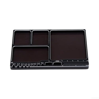 Magnetic Parts Tray Aluminum Alloy Dish for Screws Nuts Bolts - Strong Hold Small Hardware Organizer for RC Car Repair 4.25 Inch(Gold) - size: Gold