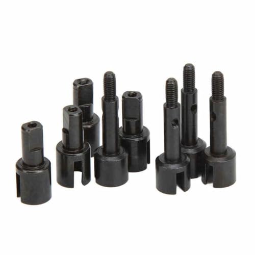 COMODO RC CVD Drive Shaft Set with Dogbone Stub Axles and Cups for 1/12 Scale RC Cars – Steel Replacement Parts