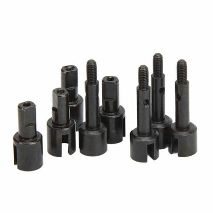 COMODO RC CVD Drive Shaft Set with Dogbone Stub Axles and Cups for 1/12 Scale RC Cars – Steel Replacement Parts