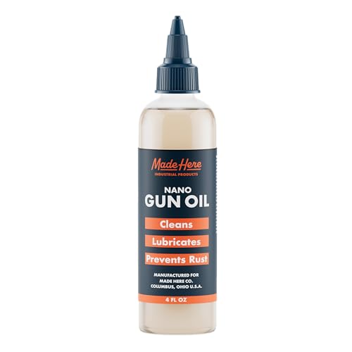 Made Here Premium Lubricating Gun Oil with Nano Technology – Made in The USA – Superior Corrosion Protection & Long-Lasting Performance – 4oz - size: Gun Oil 4 Oz (Pack of 1)