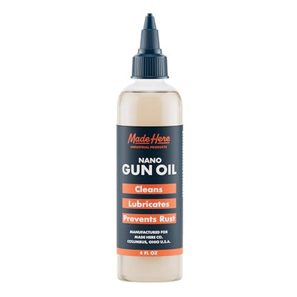 Made Here Premium Lubricating Gun Oil with Nano Technology – Made in The USA – Superior Corrosion Protection & Long-Lasting Performance – 4oz - size: Gun Oil 4 Oz (Pack of 1)