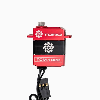 Helidirect TORQ TCM-1022 Full CNC Case Metal Gear Coreless Servo for Small-Scale RC Crawlers - RC Crawler Upgrade RC Servo (TCM-1022)