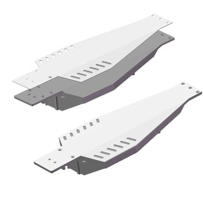 Aluminum Chassis Protector Skid Plate for 1/10 Traxxas Slash 2WD Rustler Bandit Replace Chassis VXL Upgrades
