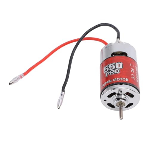 550 45T Brushed Motor RC Crawler Motor, Efficient Design for Stable Power, Compatible with Arrma HSP Redcat, Easy Installation, Stainless Steel & Copper, High Reliability, Long