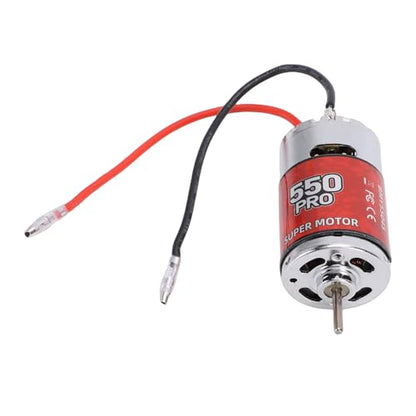 550 45T Brushed Motor RC Crawler Motor, Efficient Design for Stable Power, Compatible with Arrma HSP Redcat, Easy Installation, Stainless Steel & Copper, High Reliability, Long