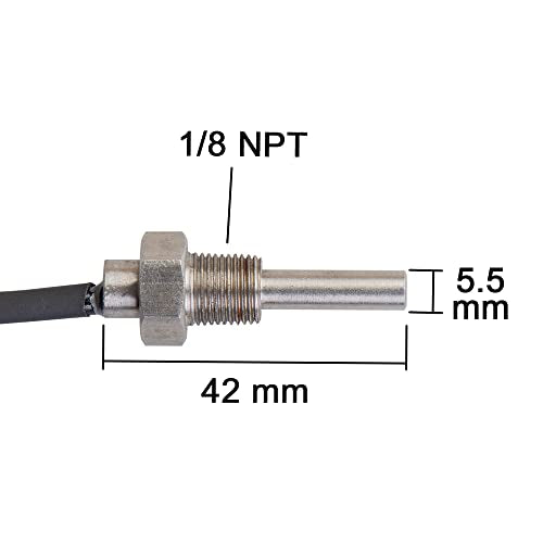 1/8" NPT Universal Oil Water/Coolant Temperature Electrical Sender Transmitter Sending Unit Temp Sensor Dual Wire Sensor