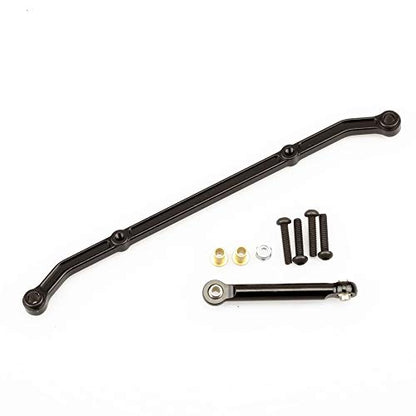 2pcs Aluminum Steering Link Arm Tie Rod for 1/10 RC Axial SCX10 | Long-144mm, short-54mm
