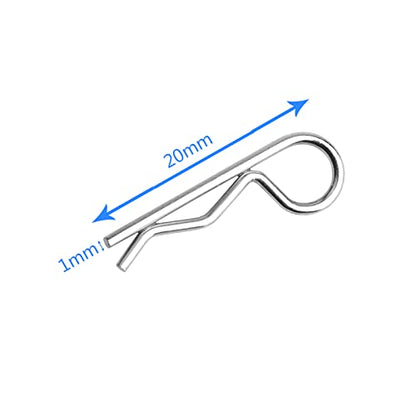 HobbyPark RC 0-14mm Hole Puncher Reamer Black & 1.0mm Rod Universal RC Car Body Clips with Pull Tabs