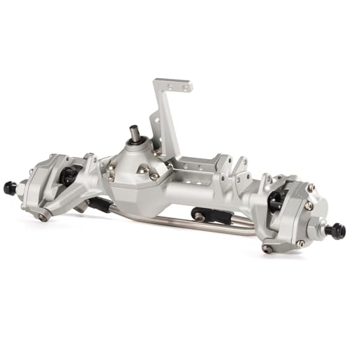 CNC Aluminum F10 Portal Axle Set with BTA Servo Mount, Front Rear Silver | with 30T 8T AR44 Style Gears, Pin to Pin Width 188mm, Work with Vanquish VS4-10 Phoenix and 1/10 Scale Crawler LCG Chassis - color: Silver