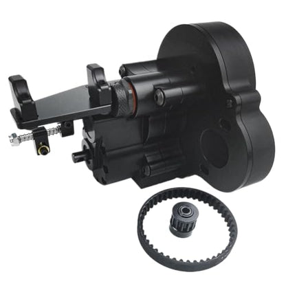 Reverse Gearbox with Transmission Belt and 2-Speed Function for 1/10 RC Crawler Cars Compatible with Wraith 90048, 90027, 90028