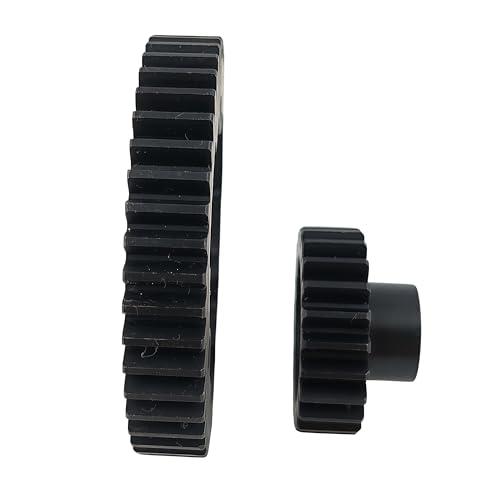 Hardened Steel 1.0 Mod Spur Gear with 23T Pinion for X-Maxx Maxx E-Revo (46T) | 1/5 Scale,1/7 XO-1,1/10 Maxx,E-Revo 2.0 VXL,Heavy Duty,Upgrade Parts,6449 Compatible,High Strength - style: 46T