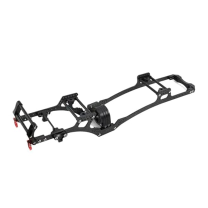 RC Chassis Frame For LCG For Axial For SCX10 1/10 Carbon Fiber For Chassis Kit Frame Rail Skid Plate Gearbox Bumper Set RC Crawler Car Parts