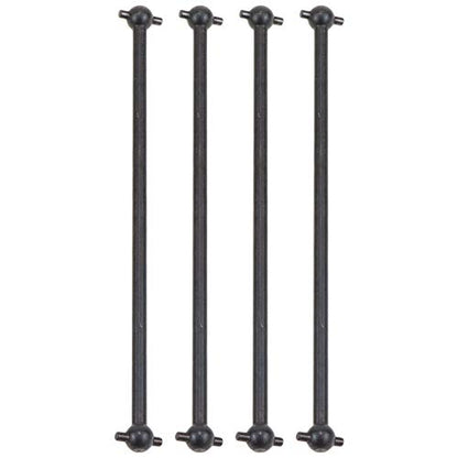 4-Pack Front/Rear Driving Dogbone Shaft 100MM Long 538104 Compatible with 1/10 RC Model Car Spare Parts (Black) …