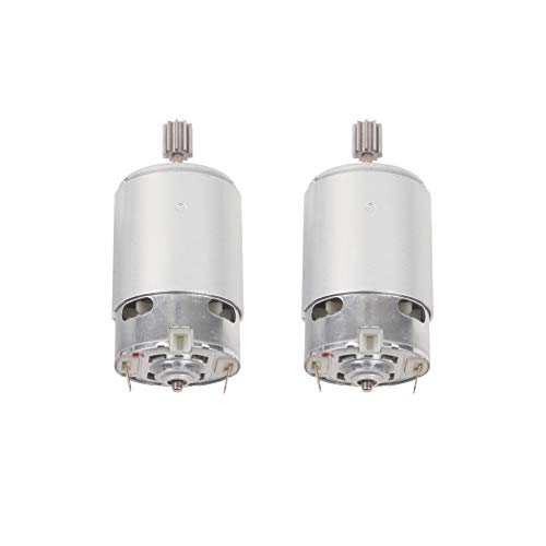 2 Pcs 550 24V 40000RPM Electric Motor for Kids Ride On Car, RS550 24 Volt Motor Gearbox Accessories for Children Ride On Toys Replacement Parts
