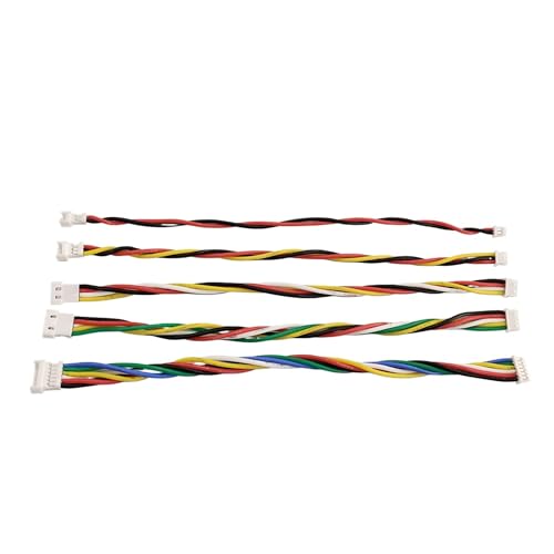 Jst 1.25mm Male Female Connectors Socket and Plug Kit with 15cm Pre-Crimped Silicone Cables Wire for Pixhawk Flight Controller