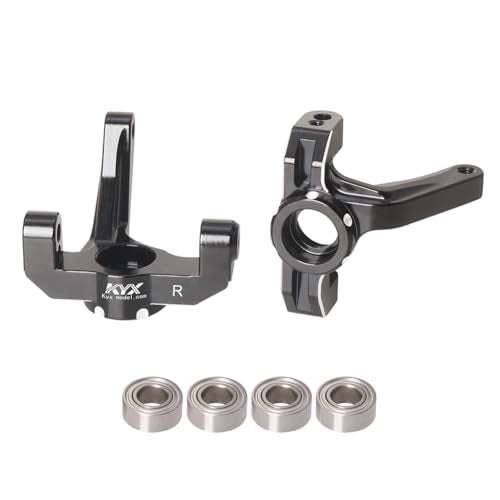KYX Racing Aluminum Front Steering Knuckle Upgrades Parts Accessories for 1/10 RC Car LOSI 22S