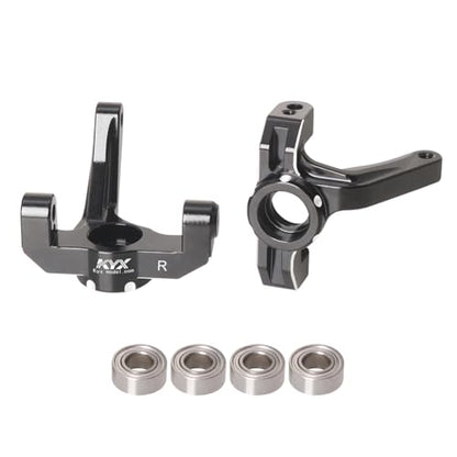 KYX Racing Aluminum Front Steering Knuckle Upgrades Parts Accessories for 1/10 RC Car LOSI 22S