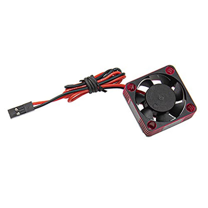 ShareGoo Alloy Brushless Motor ESC Cooling Fan Heatsink 28000RPM 30x30mm JST Plug for 1/8 1/10 1/12 RC Car 540 550 Brushless Motor,3010 (Black-Red) - color: Black-Red