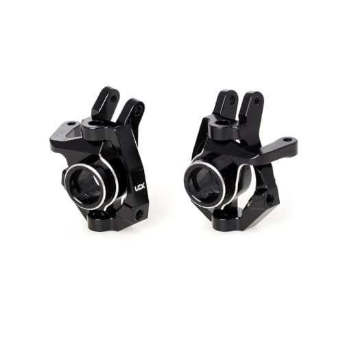 LCX Racing 1/10th RC Crawler Car CNC Aluminum Front Spindle and Carrier Set Steering Knuckle for Losi Lasernut U4 4X4, Upgrades Parts Accessories
