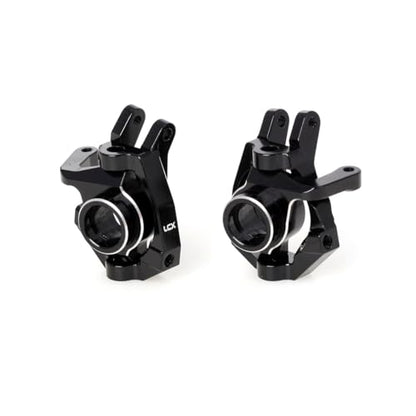 LCX Racing 1/10th RC Crawler Car CNC Aluminum Front Spindle and Carrier Set Steering Knuckle for Losi Lasernut U4 4X4, Upgrades Parts Accessories