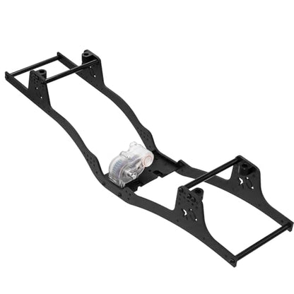 LCG Metal Transmission Gearbox with Motor Gear for SCX10 TRX4 RC4WD Capra 1/10 RC Crawler Upgrade Part (Transparent)