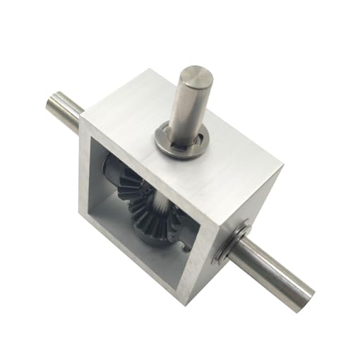 1:1 Right Angle Bevel Gearbox 1.5 Module 20 Teeth 90° Angle Drive Steering Gear Device Simple Mechanical DIY Module with 10mm Shaft - size: 10mm shaft, style: 2 output shaft
