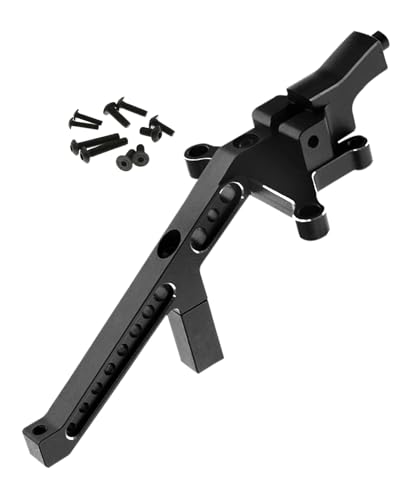 Front Chassis Brace Upgrades Part for 1/8 Sledge 4WD #95076-4,Aluminum Alloy Front Chassis Brace Hops up for Sledge Monster Truck RC Car #95076-4,Replace #9520, Black - color: Black - Front Chassis Brace